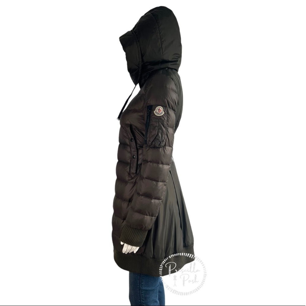 Moncler Drawstring-Back Puffer Jacket Olive Green… - image 7
